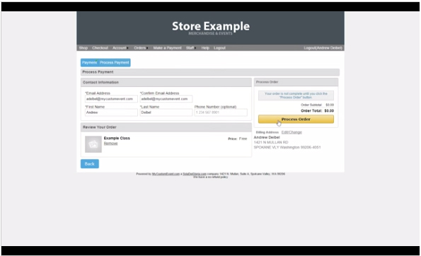 Design shopping carts with online payment facilities