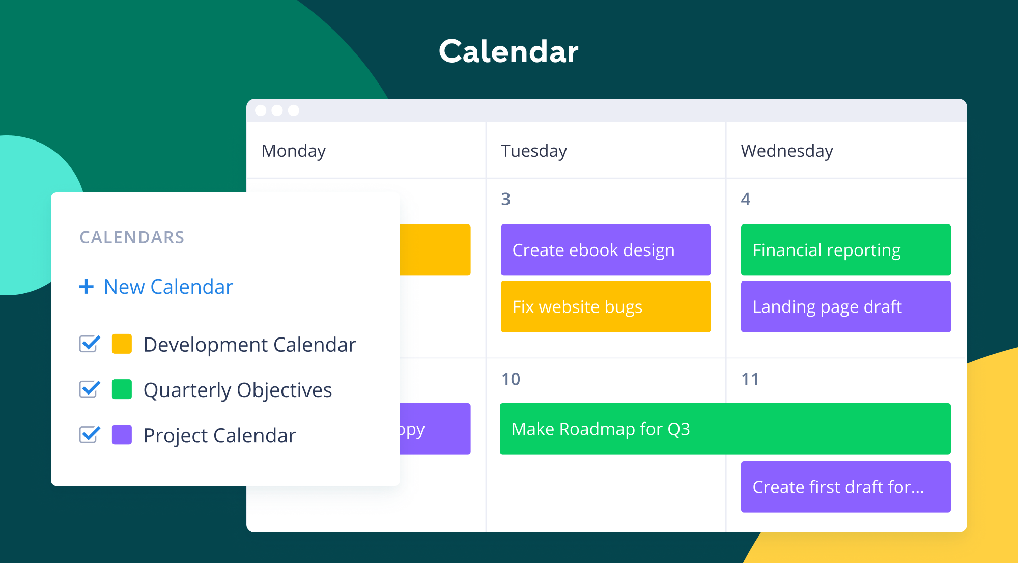 Managed online calendar