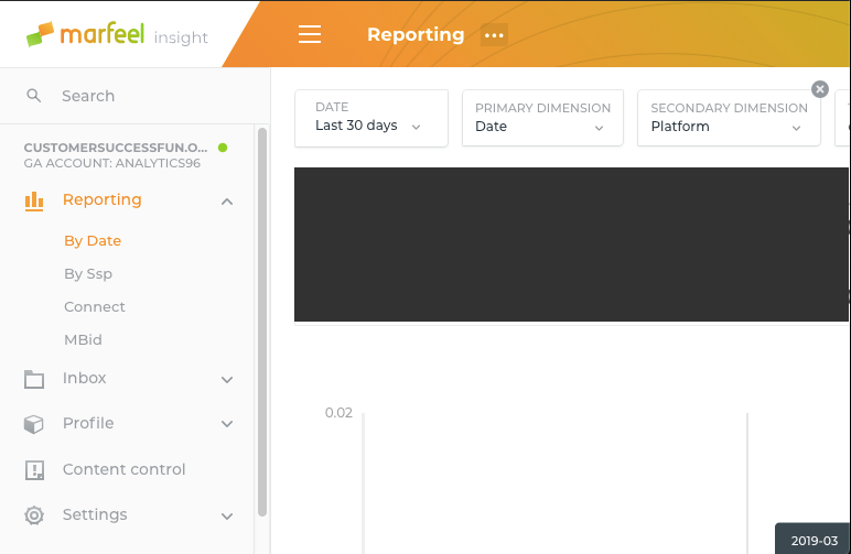 MarfeelPress Software - MarfeelPress reporting