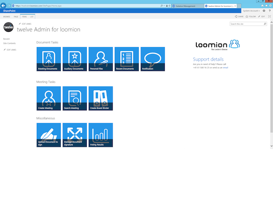 Twelve Directors' Portal screenshot: A centralized dashboard allows users to view all tasks