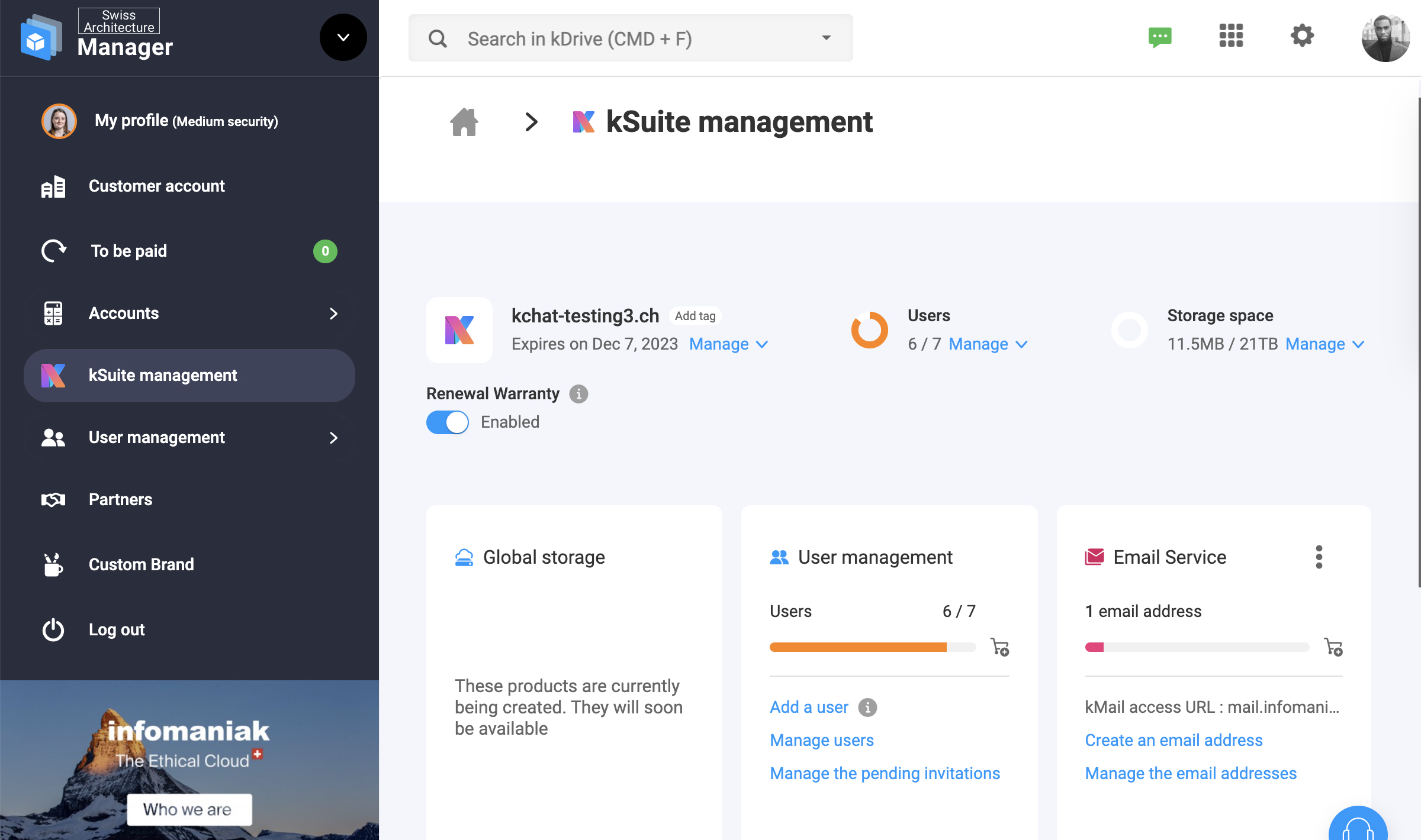 kSuite Software - kSuite management