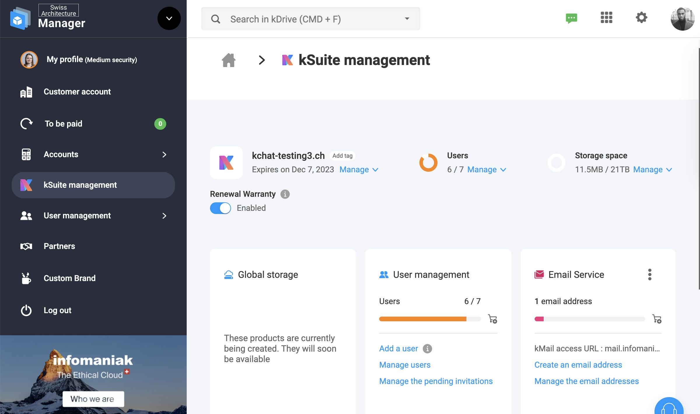 kSuite Software - kSuite management