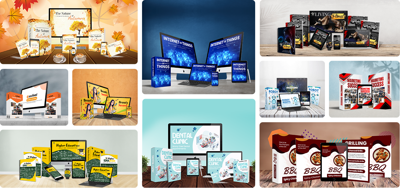 Showcase your product in bundle sets that will increase it's perceived value so you can charge more.