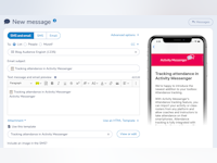 Activity Messenger Software - Send SMS and email based on registrations and classes