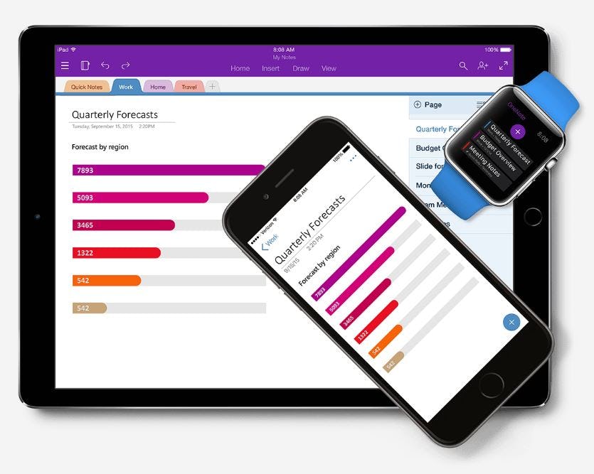 Microsoft OneNote Software - Multiple devices