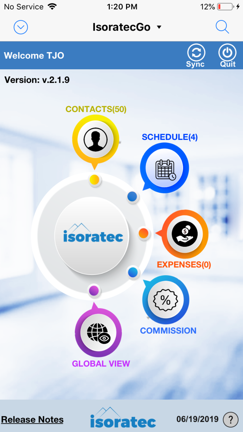 Isoratec Software - Isoratec user login screenshot