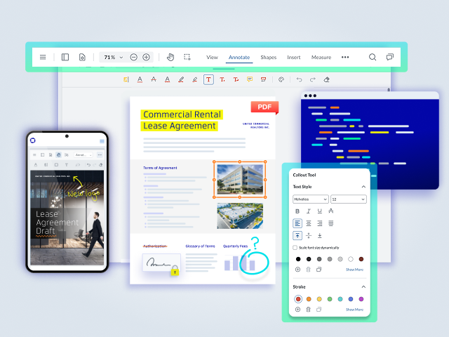 Apryse PDF SDK Software - The Apryse Web SDK brings the power and functionality of the Server SDK into the browser, combining utility with distributed scalability for fully client-side document experiences.
