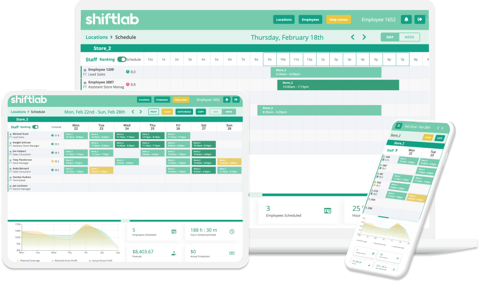 Shiftlab Employee Scheduling Platform