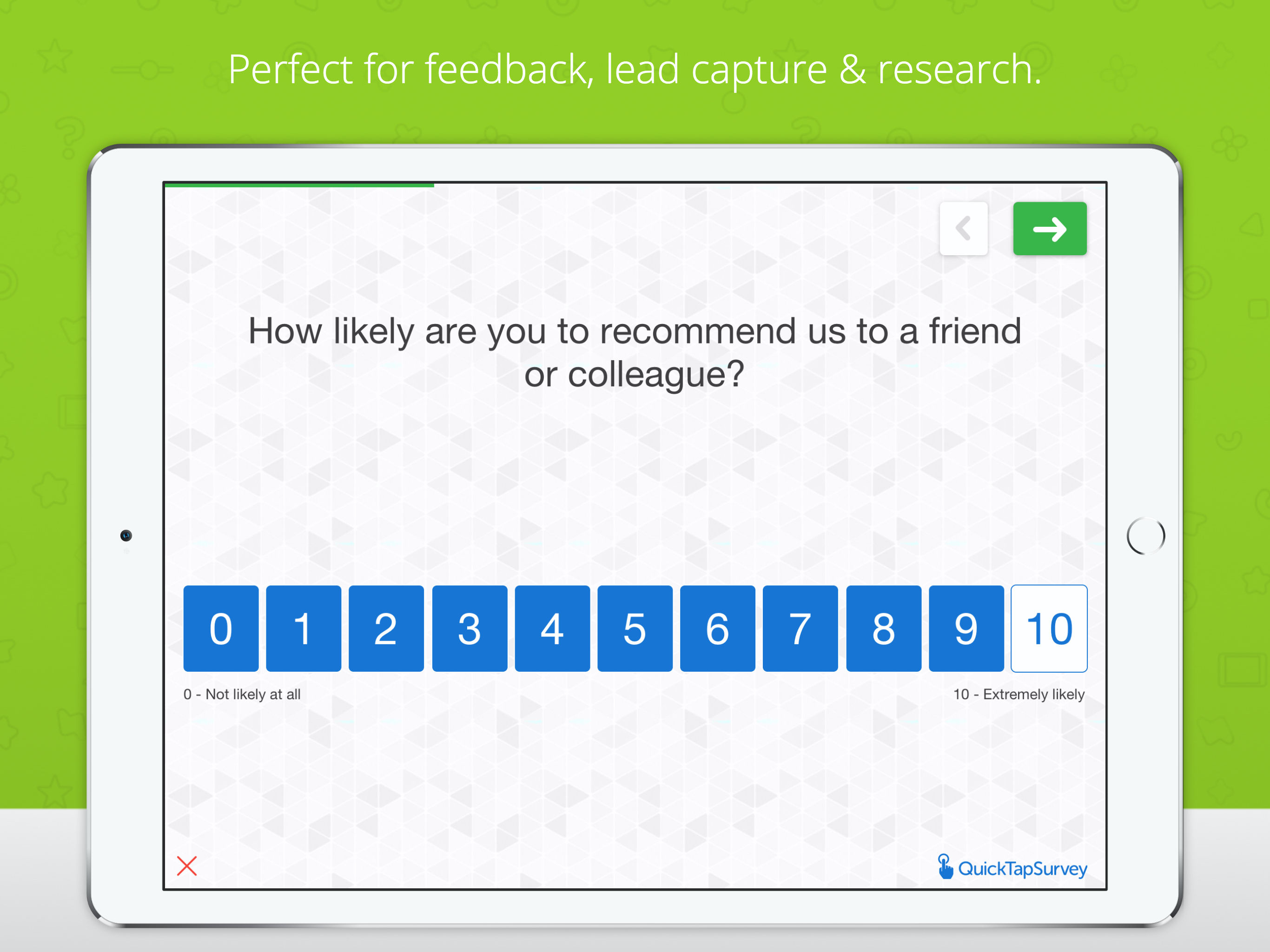 QuickTapSurvey Software - 3