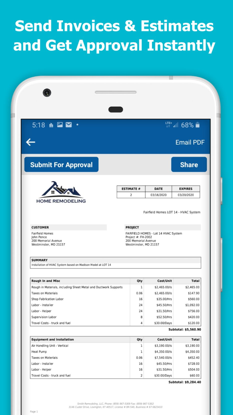 Contractor Foreman Software - 3
