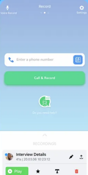 Call Recorder Software - Call Recorder