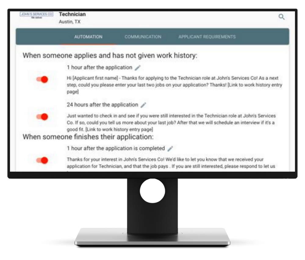 Team Engine Software - Automated Text Message Screening (setup)