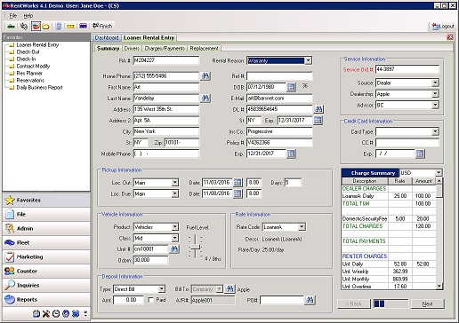 LoanerTrack Software - 1