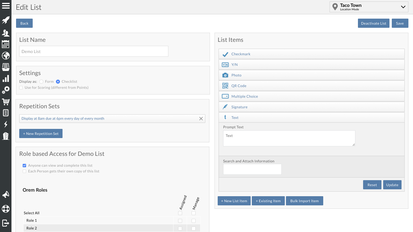 Jolt Software - List and Form builder interface available through our desktop web app.