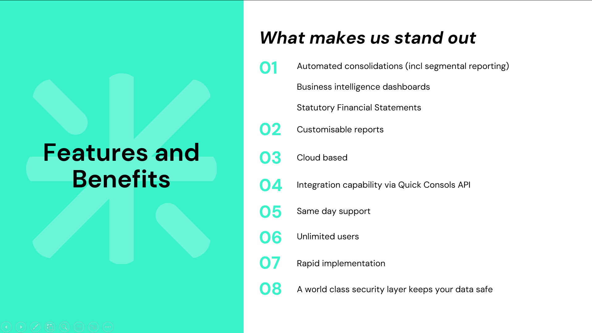 Quick Consols screenshot: Features and Benefits