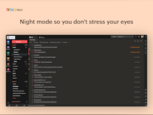 Zoho Mail Software - Night mode
