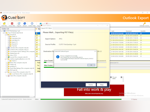 Outlook Export Software - 5