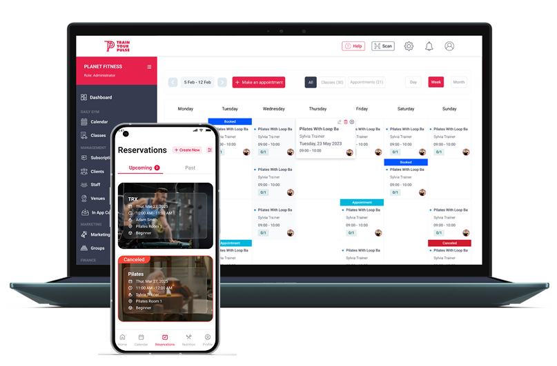 Train Your Pulse screenshot: Train Your Pulse reservations