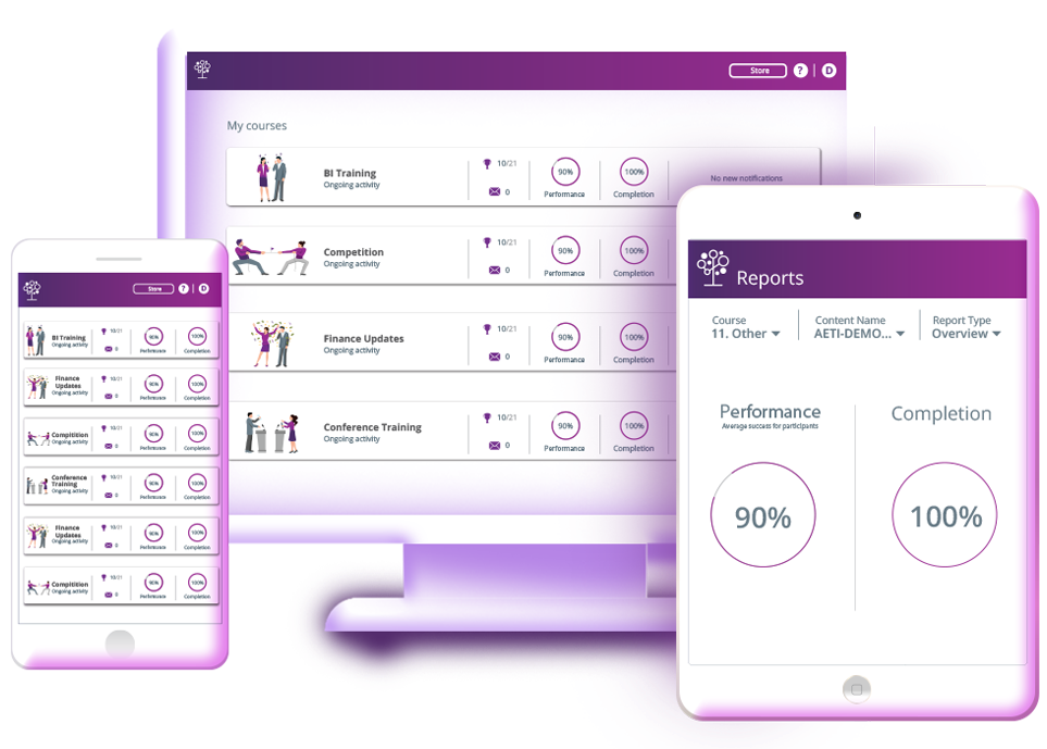 Enabley screenshot: Training Platform