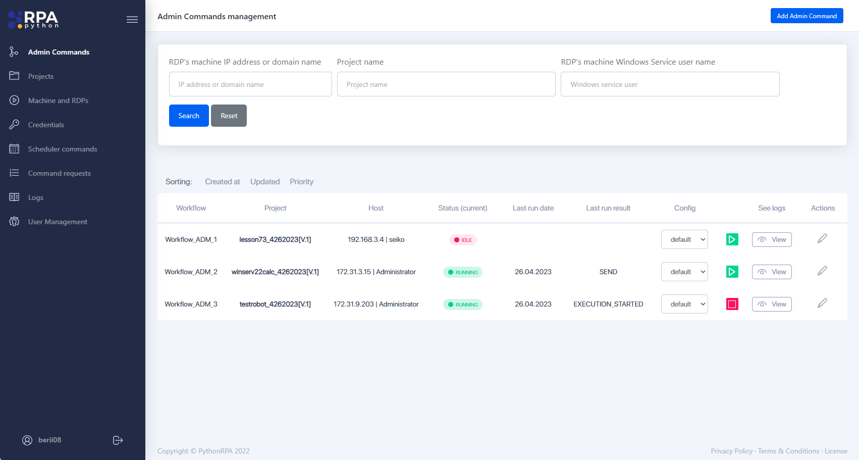 Python RPA Software - Efficiently deploy, oversee, and manage your bots with Python RPA's Orchestrator - a comprehensive platform acting as the central hub for all your automation needs. Experience streamlined control and monitoring at your fingertips.