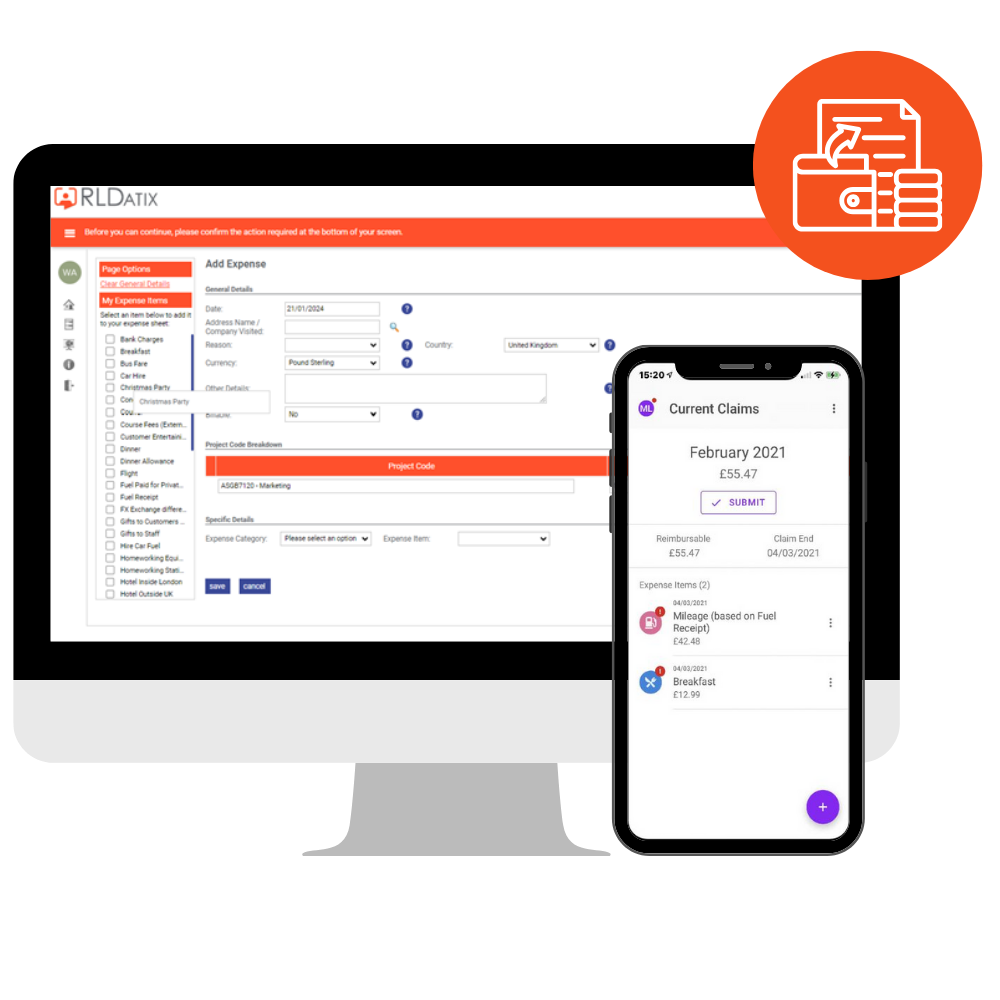 Selenity Expenses screenshot