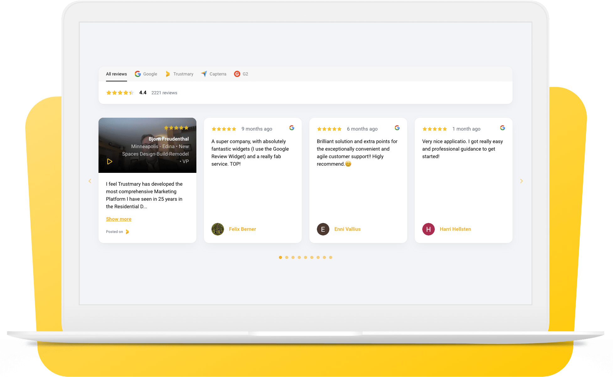 Trustmary review widget