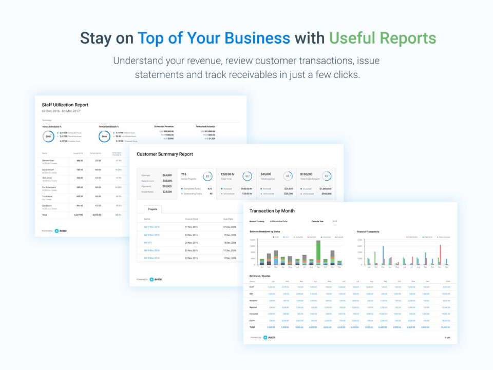 Avaza Software - Access powerful reports.