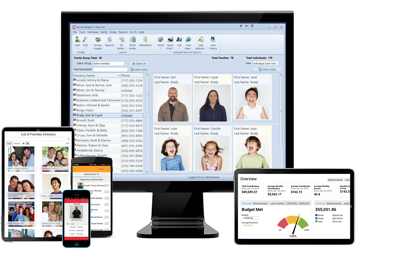 Servant Keeper Software - Servant Keeper works on your desktop, and across your mobile devices. Store your data on your own server, or choose to store it on the cloud.