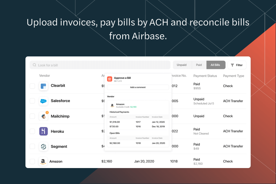 Airbase Software - Bill payments