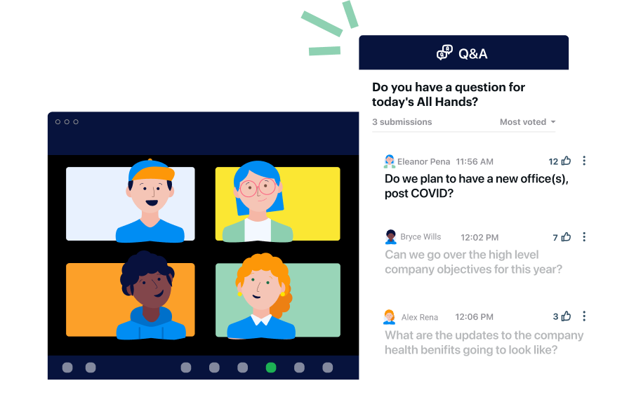 Field questions and get instant answers with live Q&A.