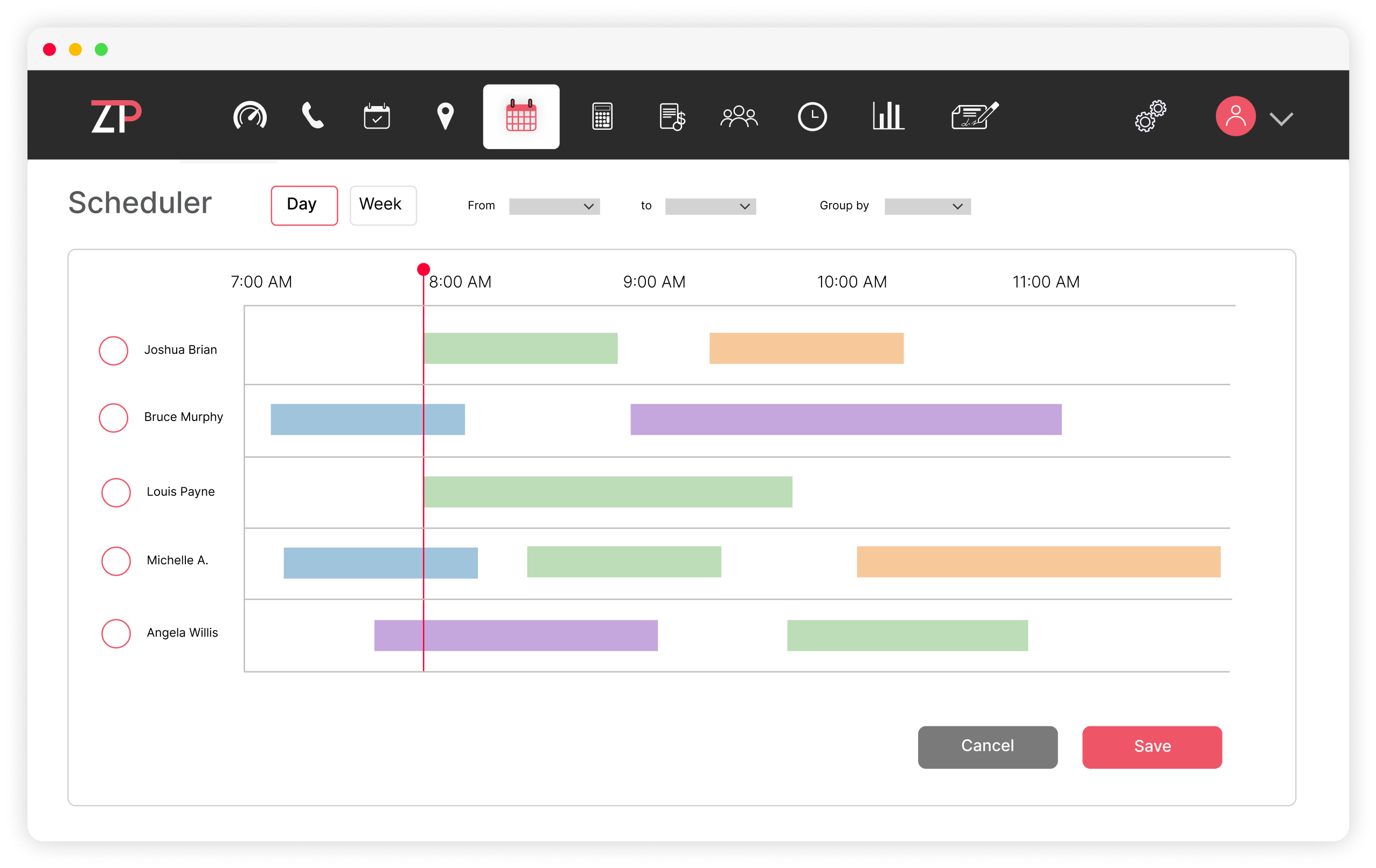 ZenPlumbing screenshot: Scheduler