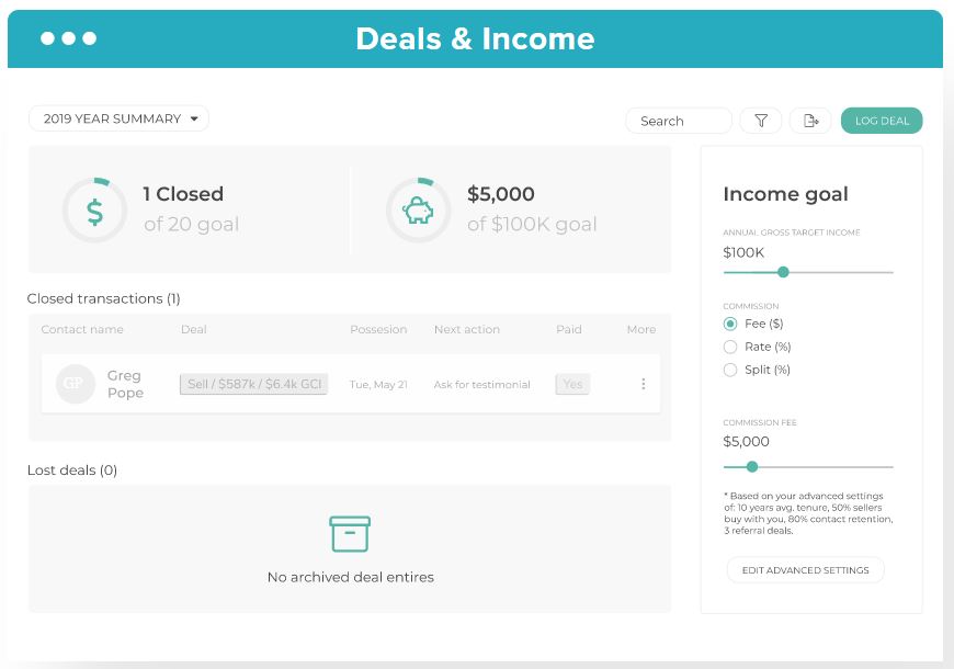 RealOffice360 deals & income