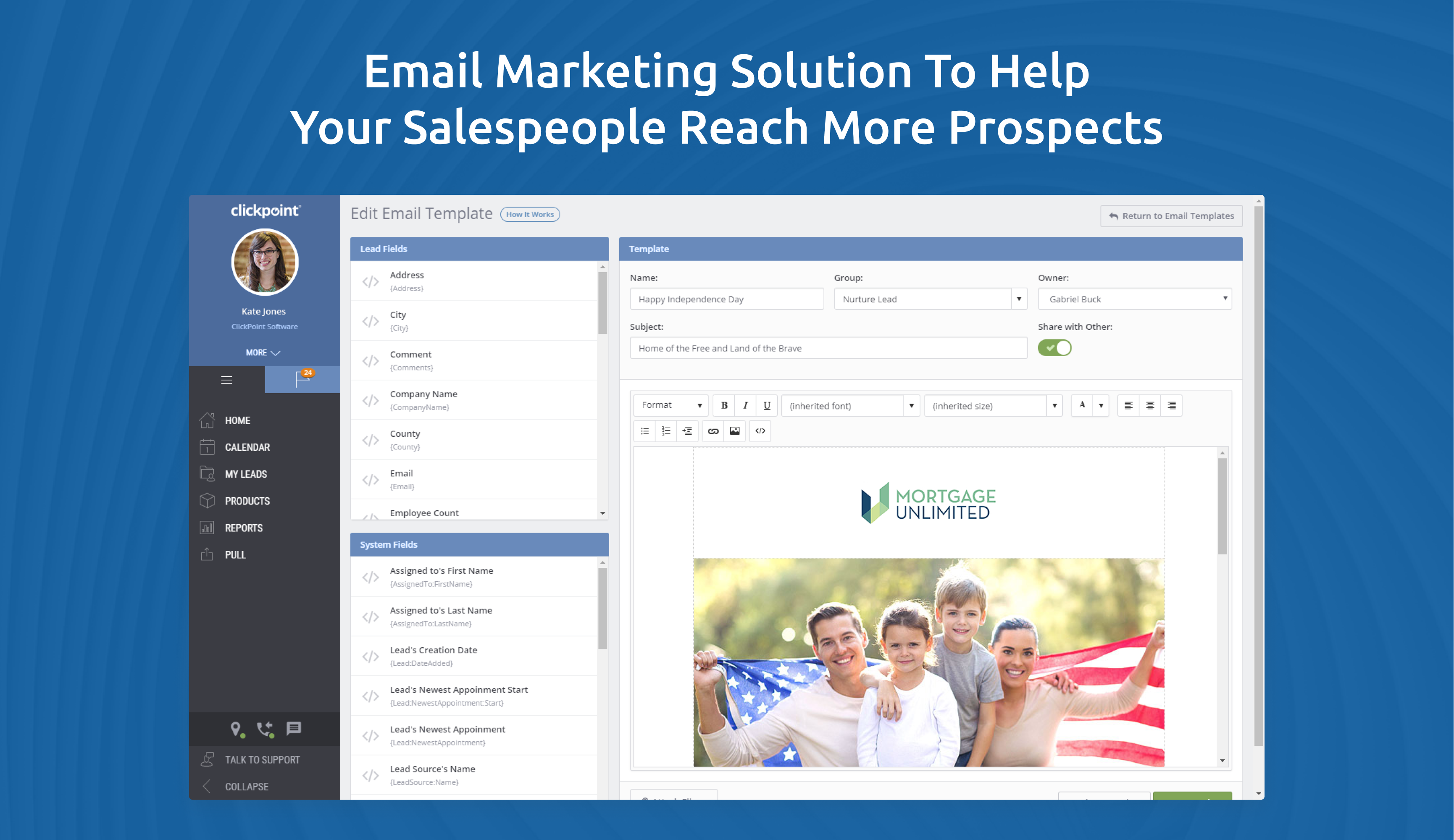 ClickPoint Software - Create HTML or plain text emails that are delivered via SendGrid, with 99% delivery success. Your emails will make it to your prospects inbox, improving email open, clicks, and reply rates.