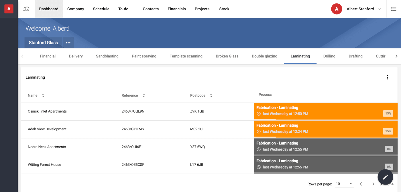 Archdesk Software - Control company activities from one place and via an intuitive dashboard-based UI