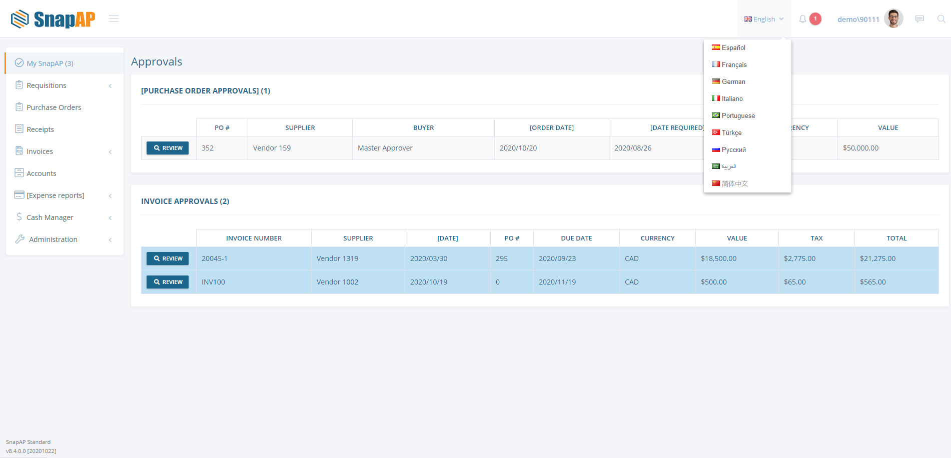 End-to-end multilingual software environment