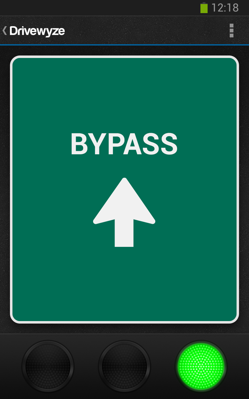 Active screen bypass