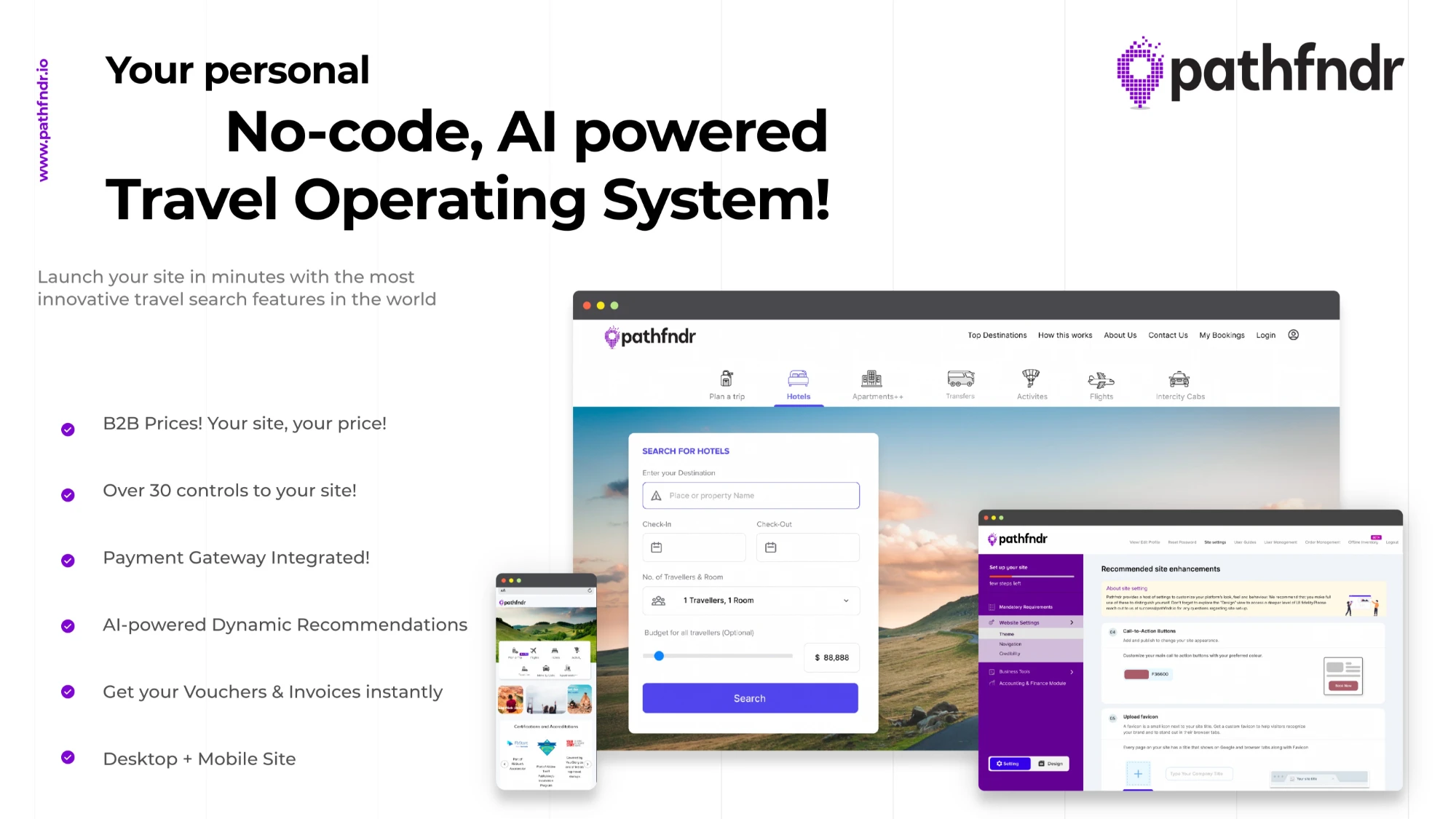 Pathfndr screenshot: The all-in-one solution to get you started instantly