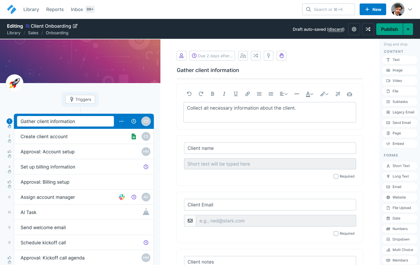 Customize AI-Powered Workflows: Assign Tasks, Stay Updated, and Meet Deadlines with Real-time Notifications and Automated Due Dates
