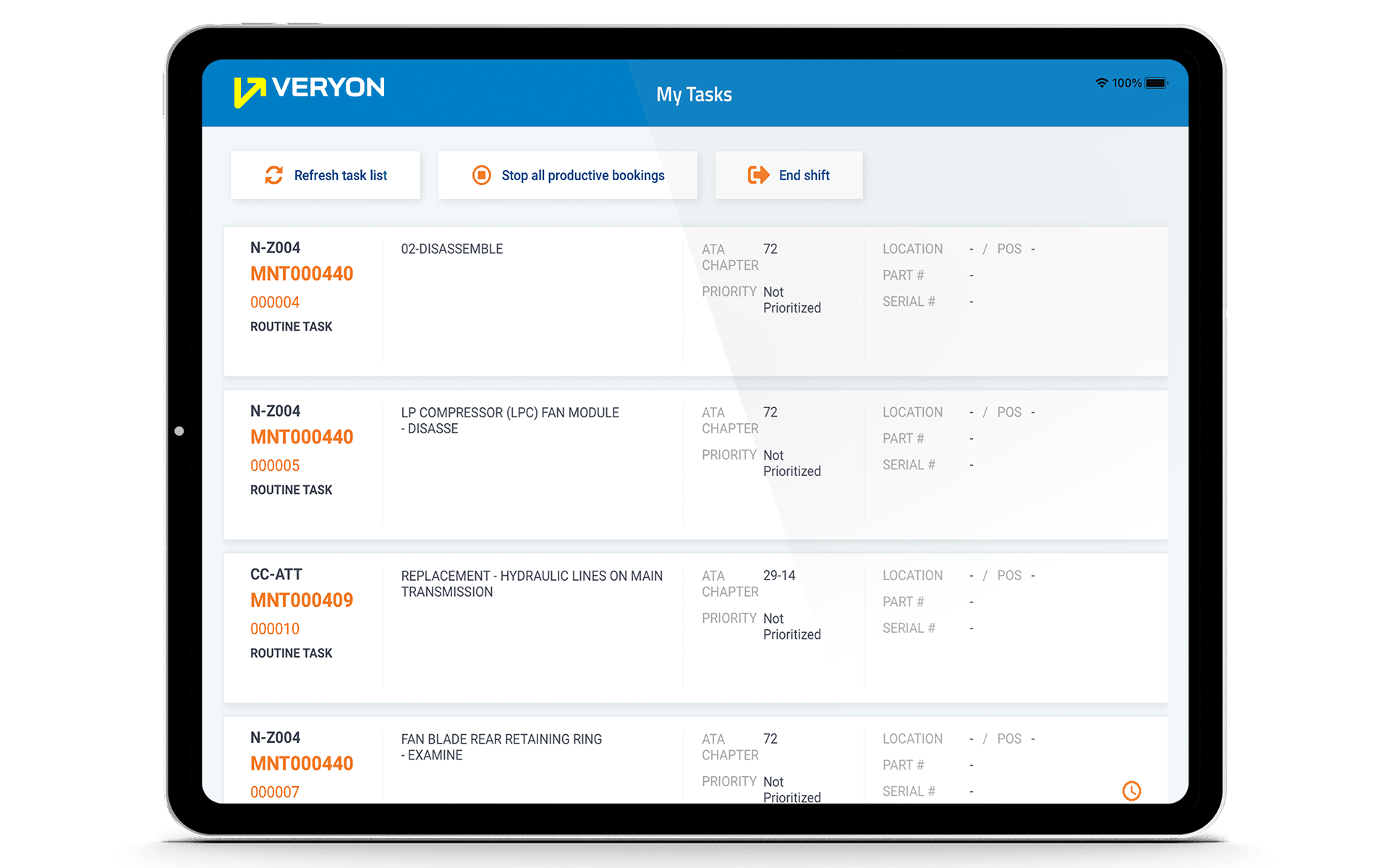 Veryon Tracking+ 소프트웨어 - 5