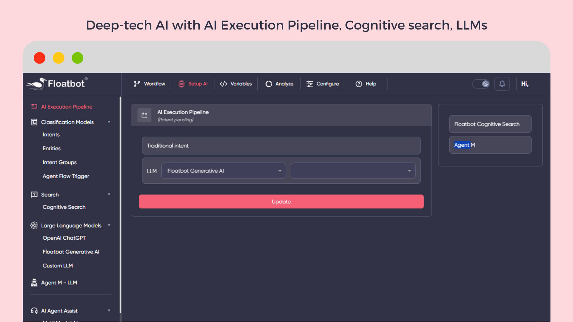 Deep-tech AI with AI Execution Pipeline, Cognitive search, LLMs