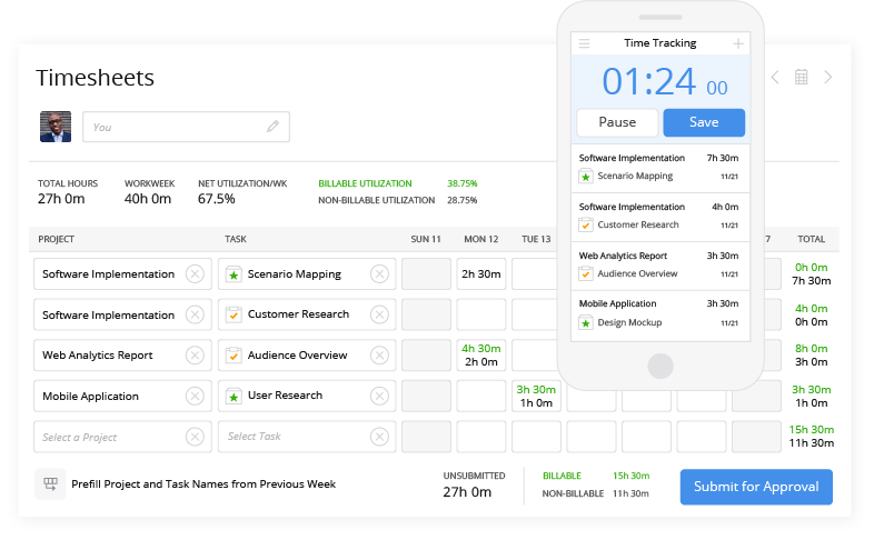 Time Tracking and mobile-thumb