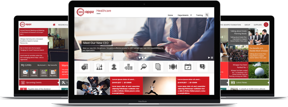 365Appz screenshot: With 365Appz Intranet, users can setup their own custom intranet