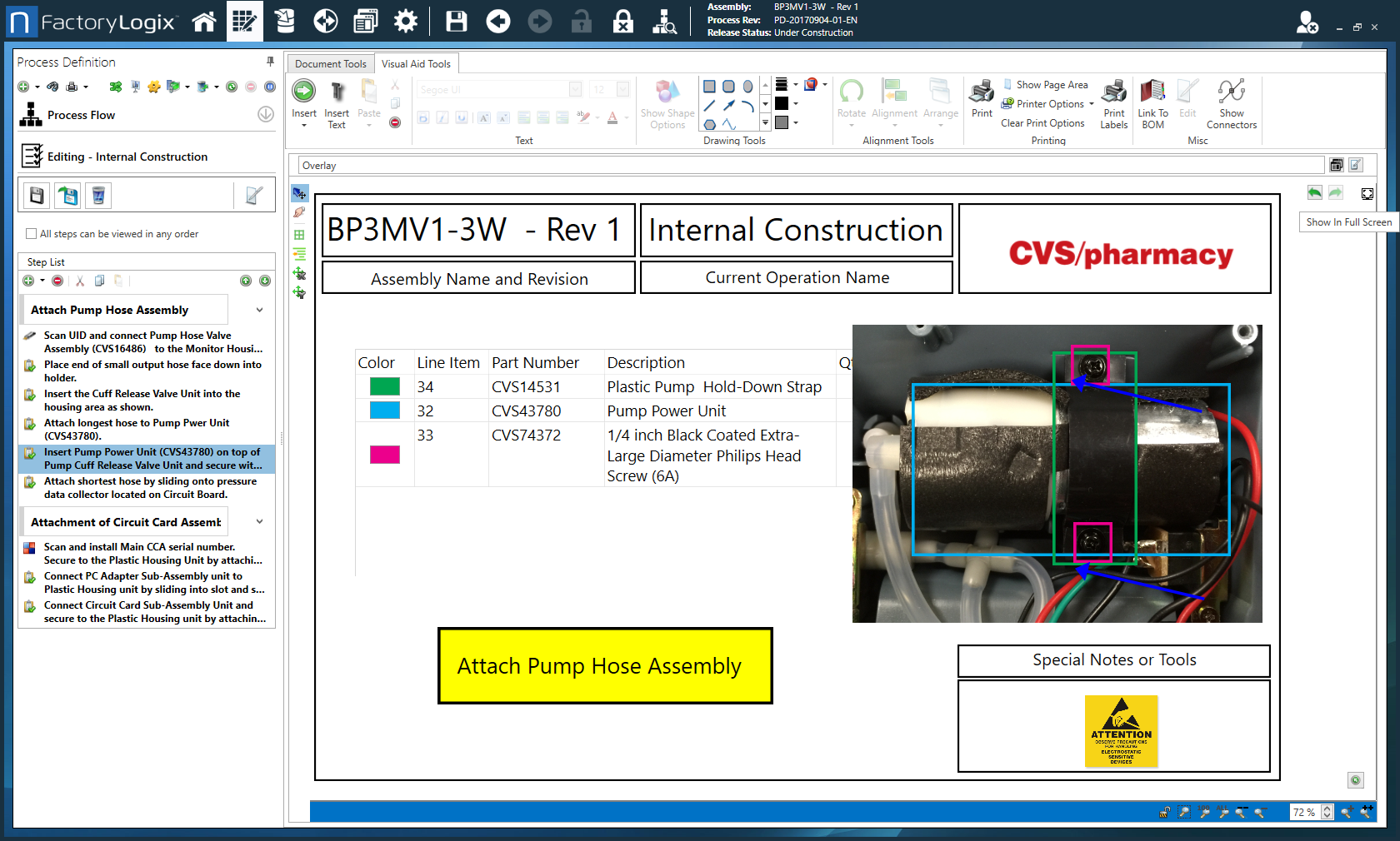 FactoryLogix MES Software - 3D interactive dynamic work instructions