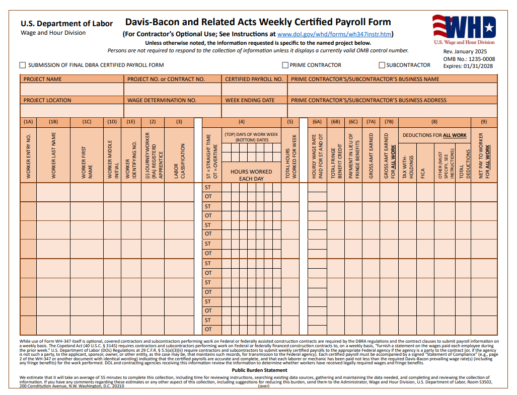 HCM TradeSeal screenshot: HCM TradeSeal auto-calculates your wages and fringes correctly for the new WH 347 and any state certified payroll report.