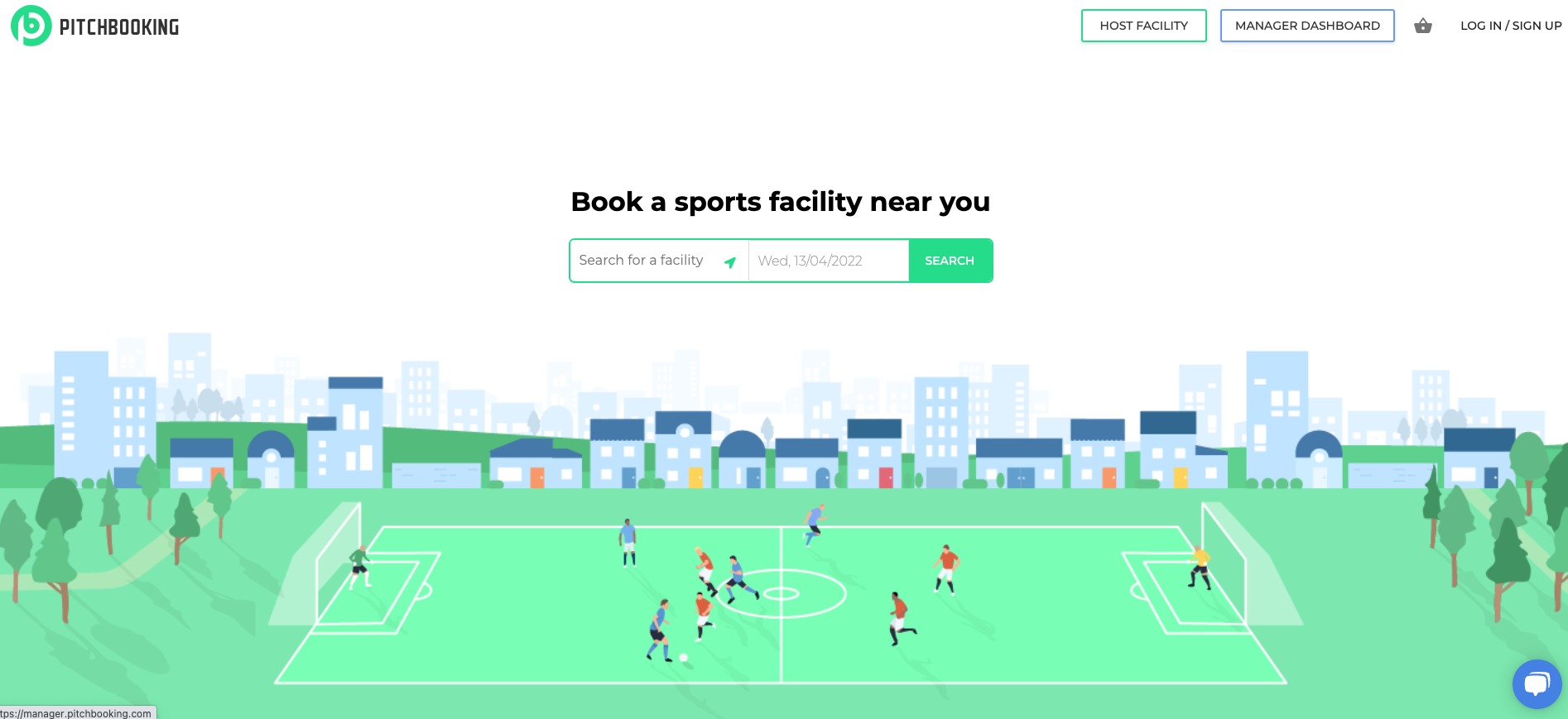 Pitchbooking screenshot: Homepage
