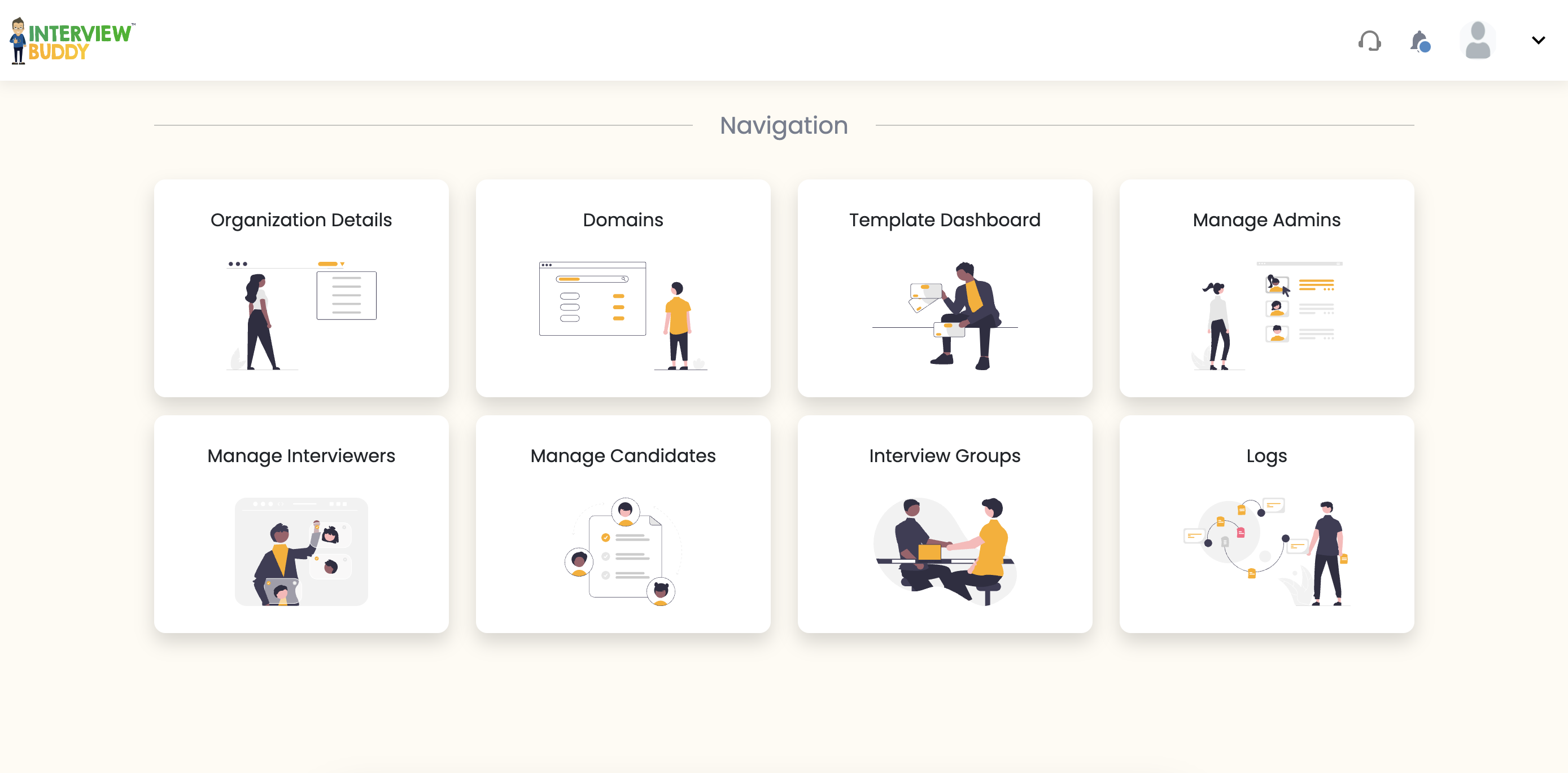InterviewBuddy screenshot: Branded and unified dashboard to schedule, track, share, conduct the interviews (view feedback, video recordings, team collaboration, bot based interviews, live & multi-party interviews