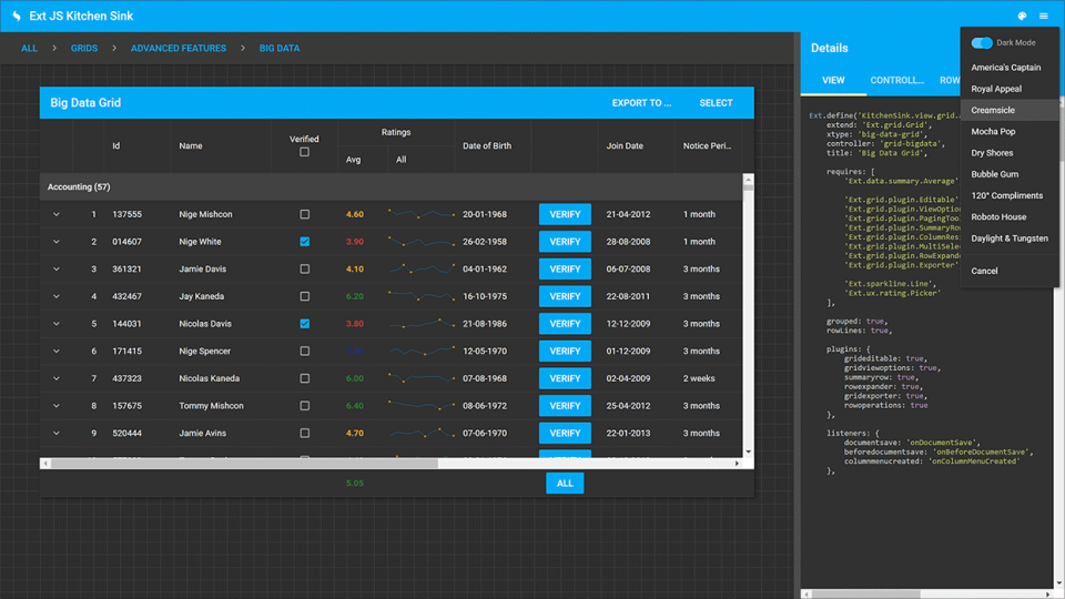 Sencha Ext JS Software - Sencha Platform big data