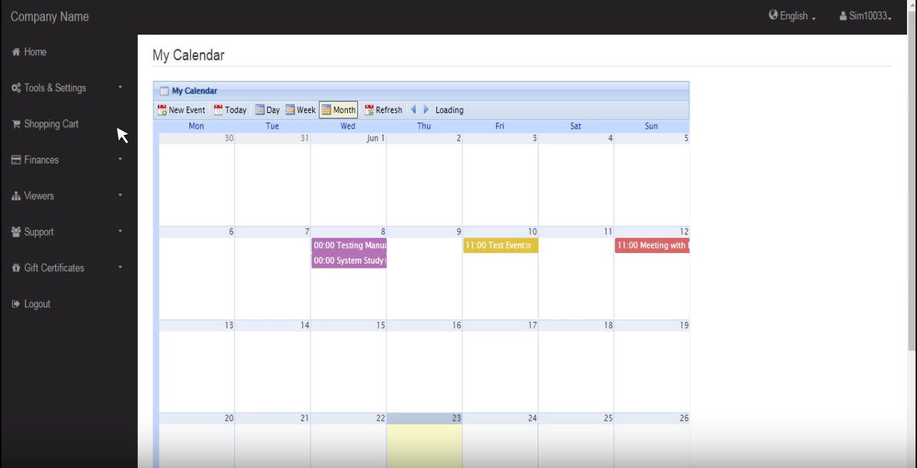 INS Affordable MLM Software calendar