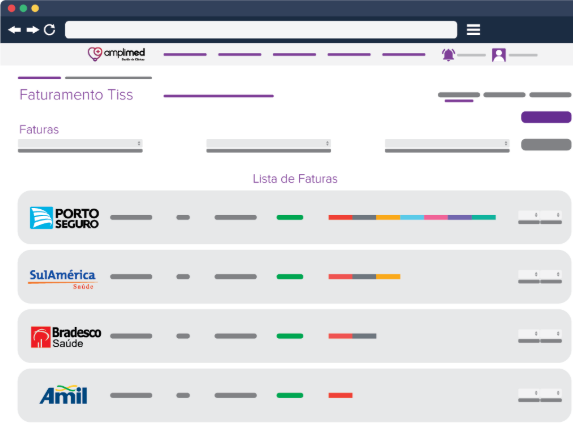 Amplimed screenshot: Amplimed TISS billing