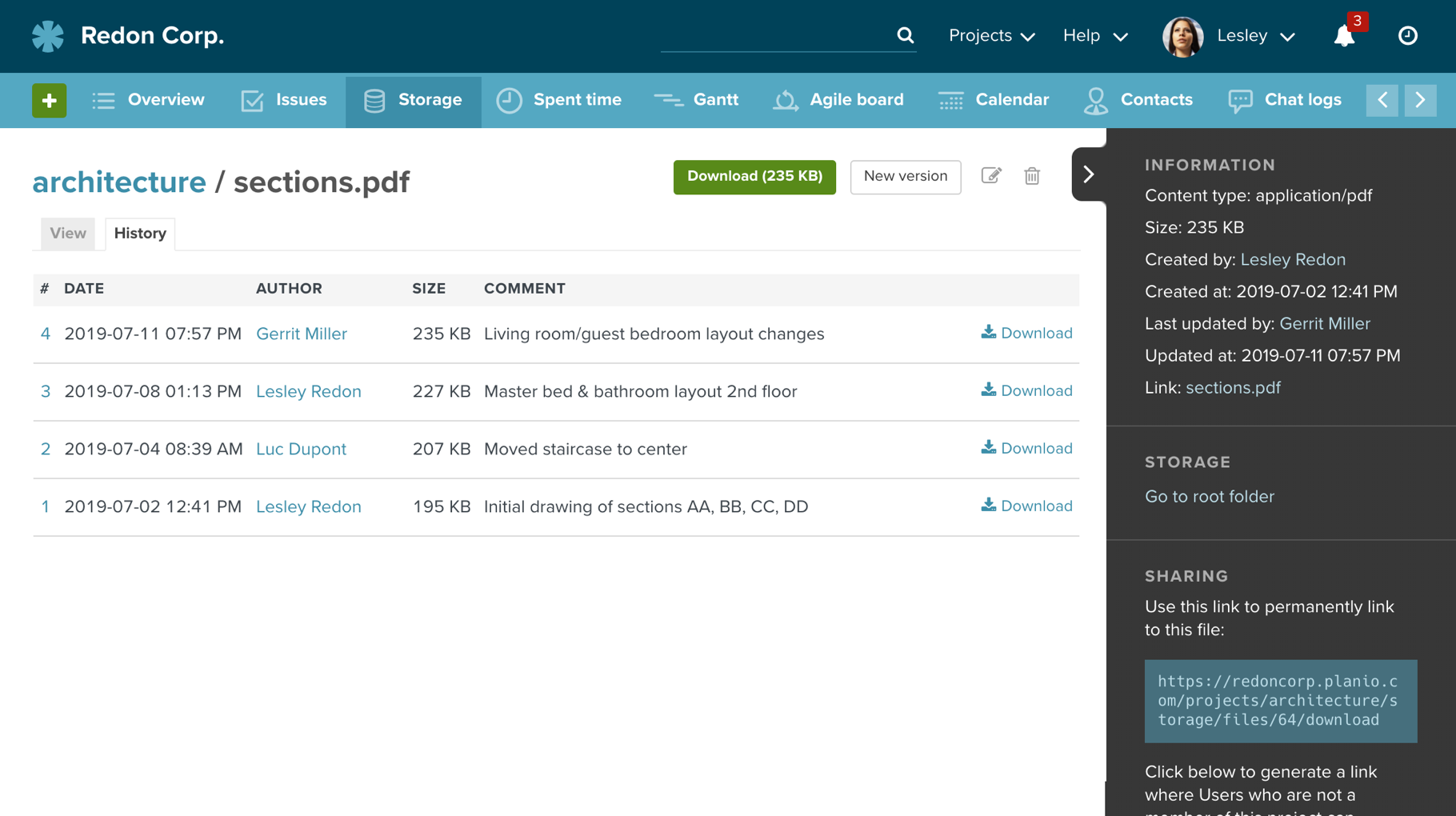 Keeping File History and Revert if Necessary